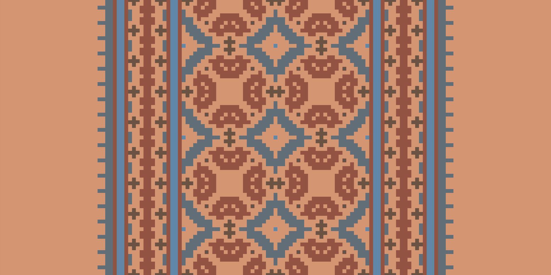 Nordic pattern Seamless Scandinavian pattern Motif embroidery, Pixel Ikat embroidery Design for Print egyptian hieroglyphs tibetan geo pattern vector