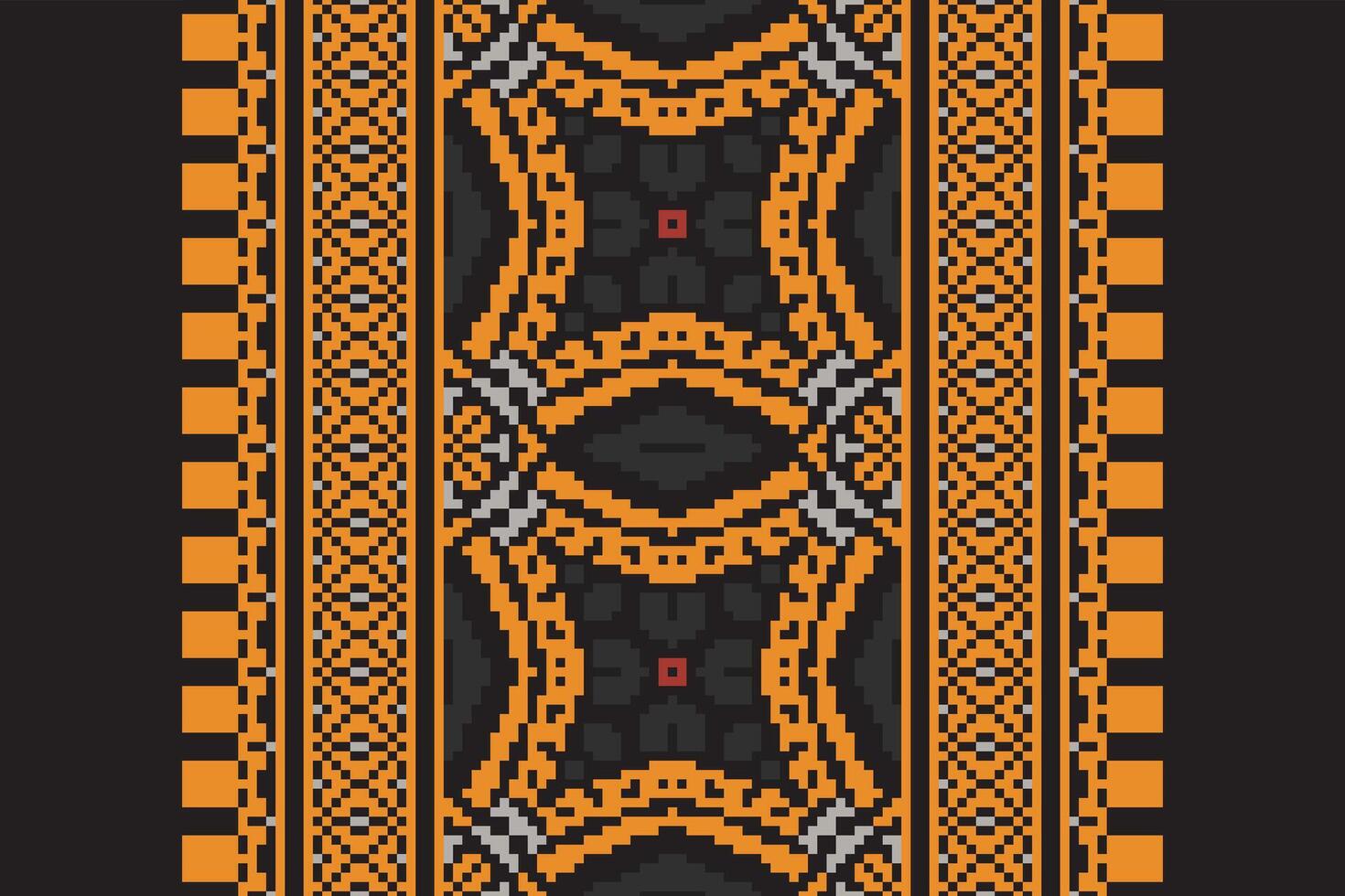 Motif folklore pattern Seamless Scandinavian pattern Motif embroidery, Pixel Ikat embroidery Design for Print tapestry floral kimono repeat pattern lacing spanish motif vector