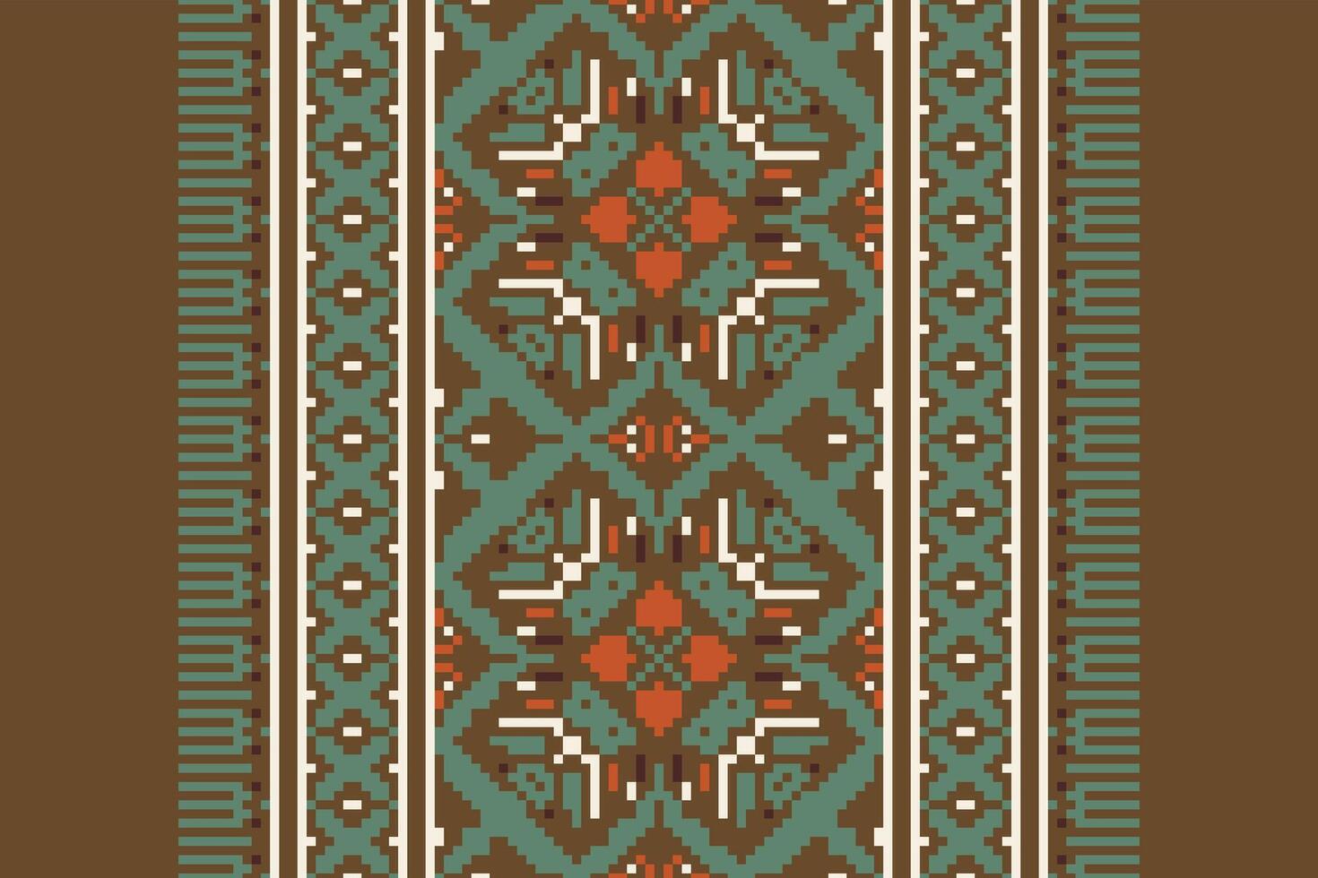 Silk fabric Patola sari Pattern Seamless Australian aboriginal pattern Motif embroidery, Pixel Ikat embroidery Design for Print indigenous art aboriginal art pattern floral kurti mughal border vector
