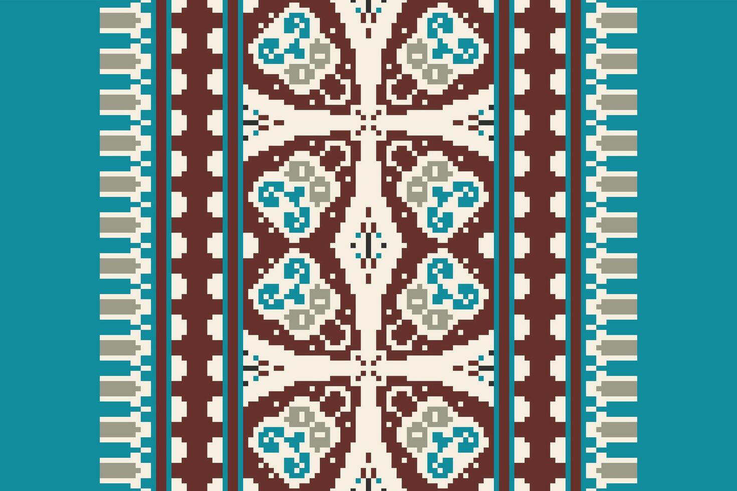 Silk fabric Patola sari Pattern Seamless Australian aboriginal pattern Motif embroidery, Pixel Ikat embroidery Design for Print scandinavian pattern saree ethnic nativity gypsy pattern vector