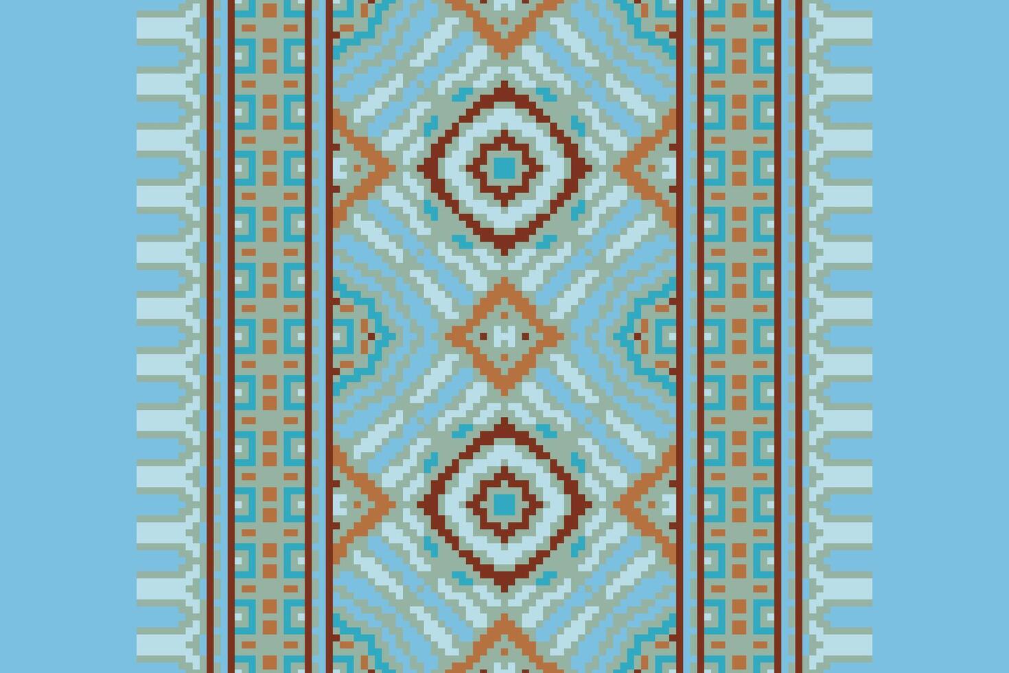Silk fabric Patola sari Pattern Seamless Scandinavian pattern Motif embroidery, Pixel Ikat embroidery Design for Print scandinavian pattern saree ethnic nativity gypsy pattern vector