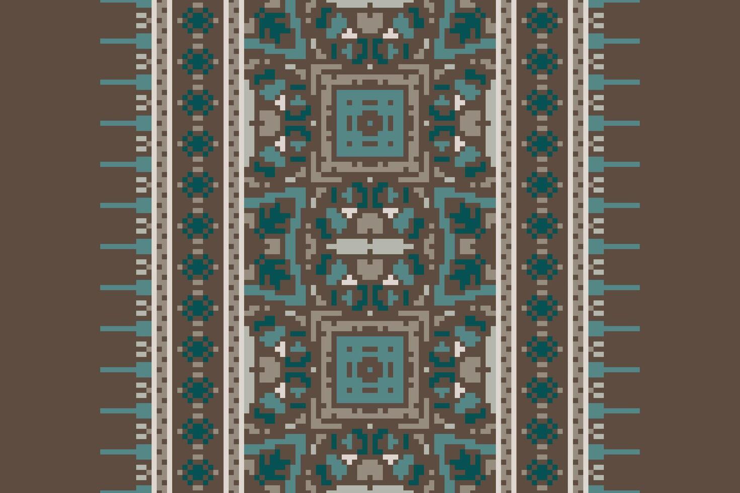 Nordic pattern Seamless Native American, Motif embroidery, Pixel Ikat embroidery Design for Print scarf hijab pattern kerchief Pixel Ikat Silk kurti model mughal patterns vector