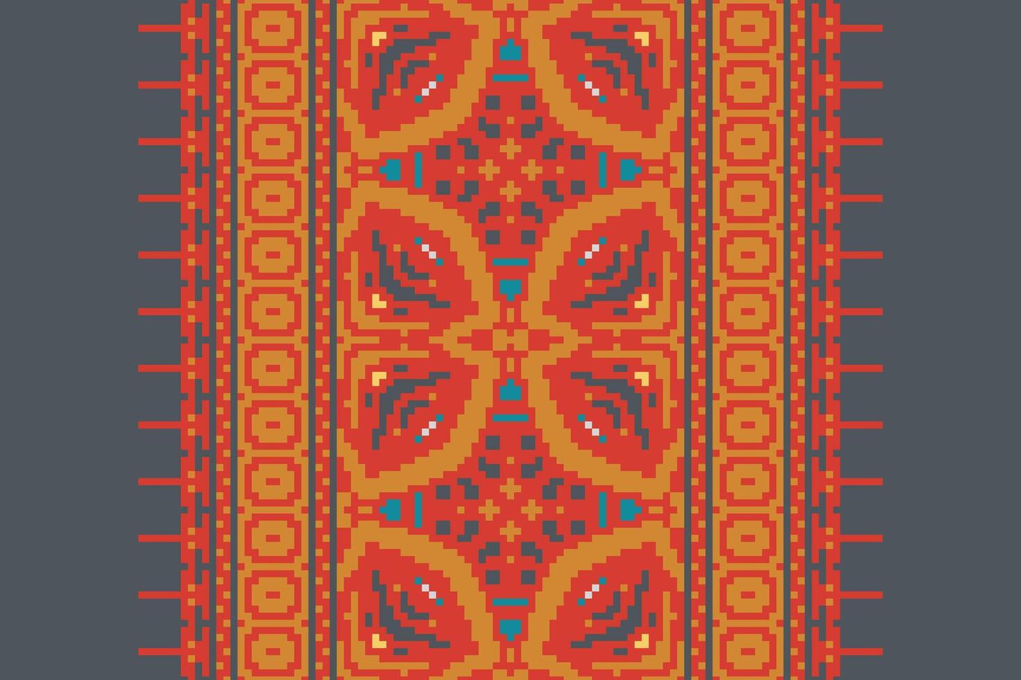 Nordic pattern Seamless Native American, Motif embroidery, Pixel Ikat embroidery Design for Print 60s paisley tie dye damascus ornament rugs hipster kurta pajama vector