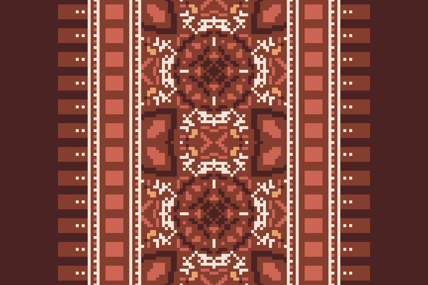 Nordic pattern Seamless Bandana print silk Motif embroidery, Pixel Ikat embroidery Design for Print lace pattern turkish ceramic ancient egypt art jacquard pattern vector