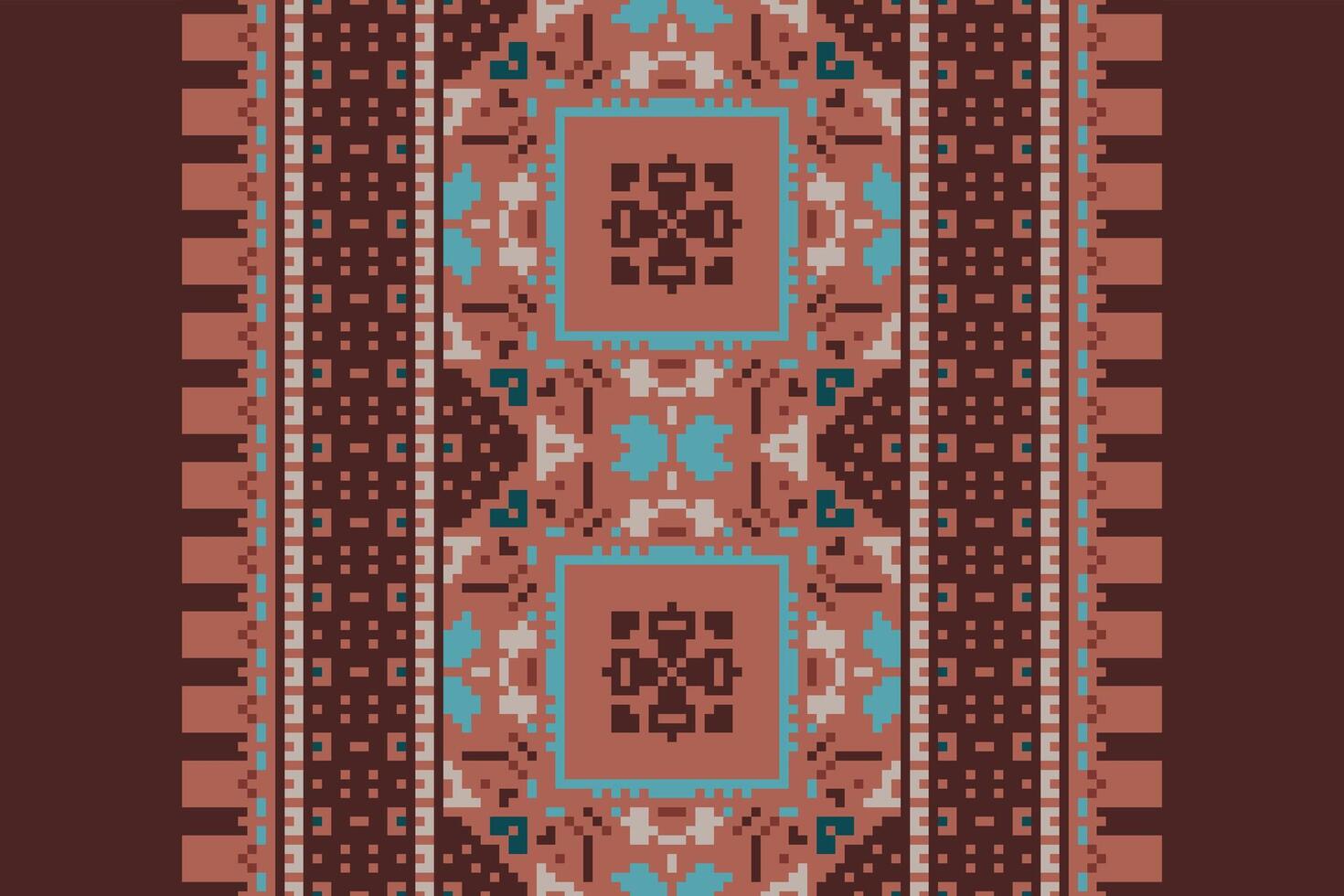 Nordic pattern Seamless Australian aboriginal pattern Motif embroidery, Pixel Ikat embroidery Design for Print border embroidery ancient egypt vector