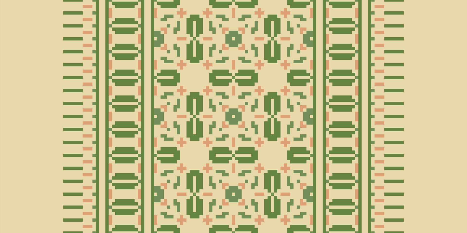 Navajo pattern Seamless Native American, Motif embroidery, Pixel Ikat embroidery Design for Print figure tribal ink on cloth patola sari vector