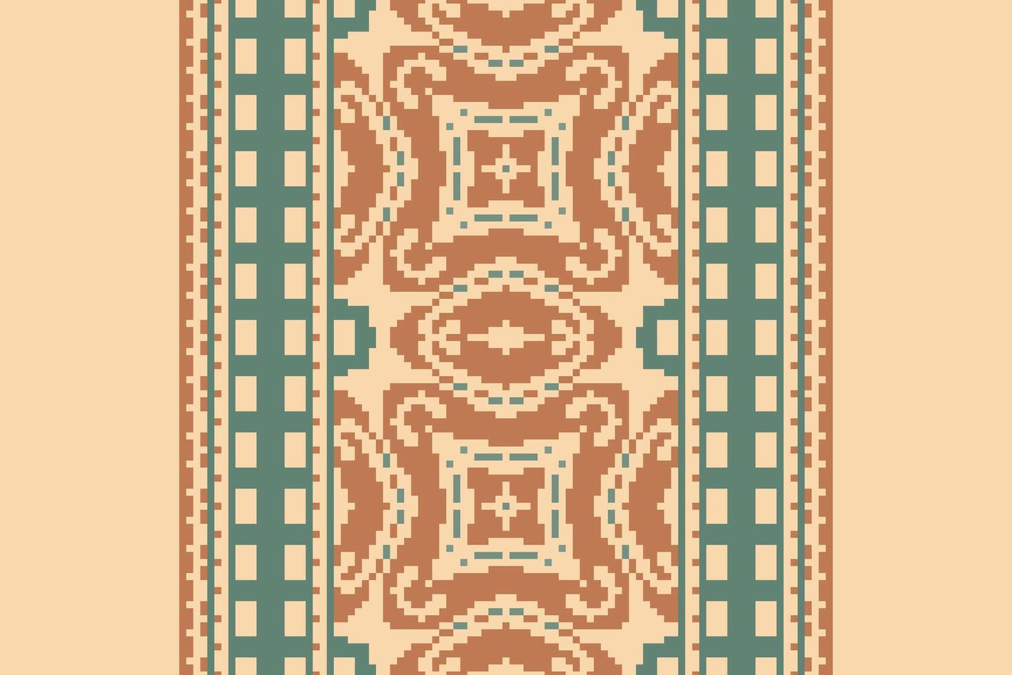 Nordic pattern Seamless Scandinavian pattern Motif embroidery, Pixel Ikat embroidery Design for Print lace pattern turkish ceramic ancient egypt art jacquard pattern vector