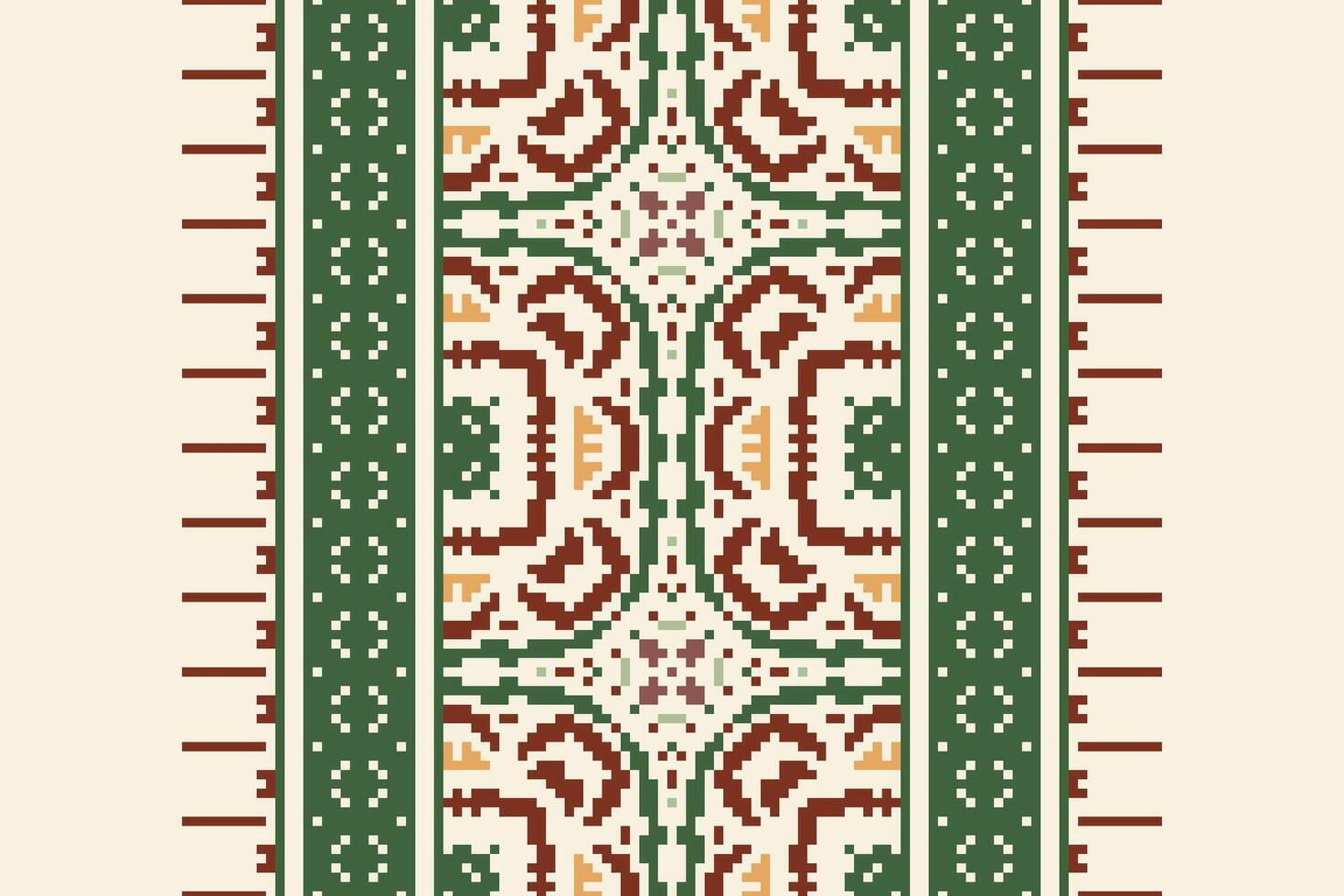 Navajo pattern Seamless Bandana print silk Motif embroidery, Pixel Ikat embroidery Design for Print australian curtain pattern geometric pillow model kurti mughal flowers vector