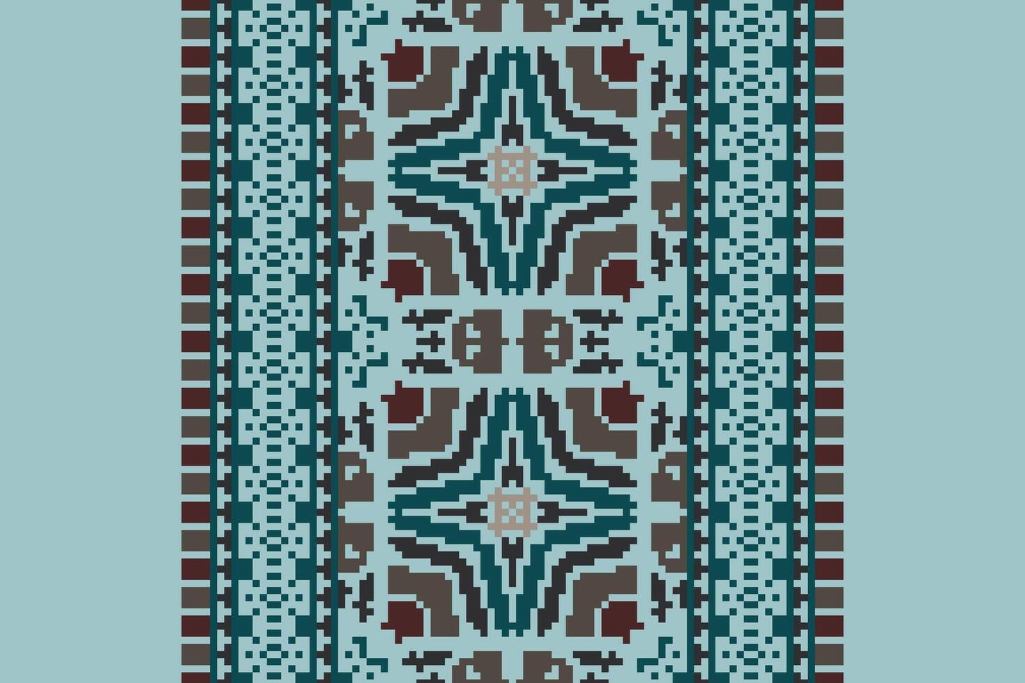Navajo pattern Seamless Australian aboriginal pattern Motif embroidery, Pixel Ikat embroidery Design for Print scarf hijab pattern kerchief Pixel Ikat Silk kurti model mughal patterns vector