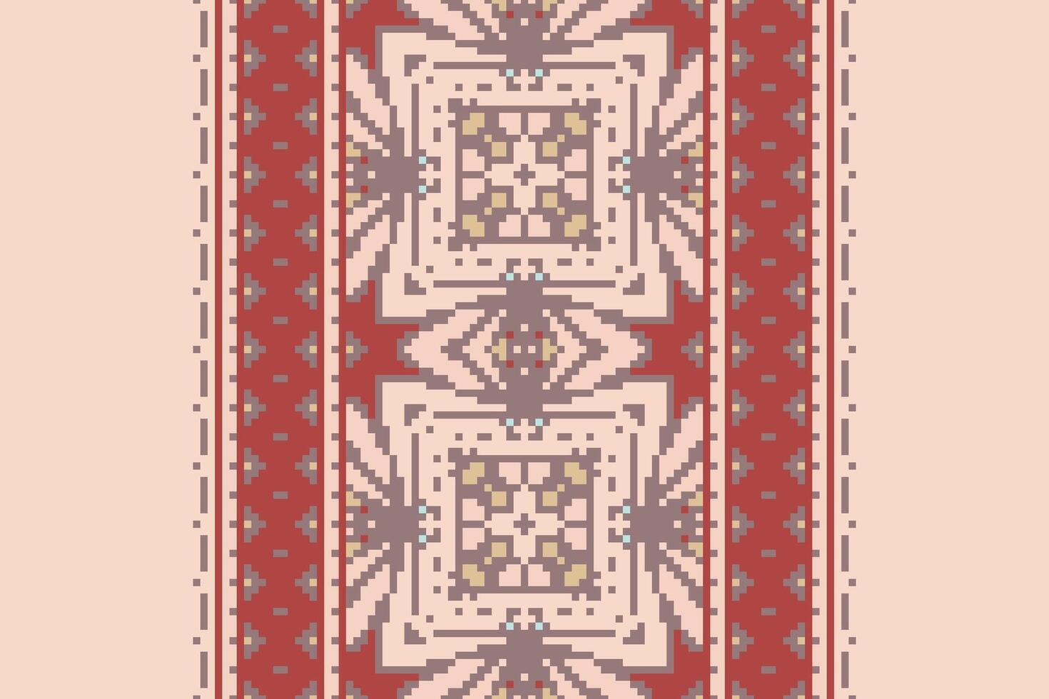 Navajo pattern Seamless Bandana print silk Motif embroidery, Pixel Ikat embroidery Design for Print jacquard slavic pattern folklore pattern kente arabesque vector