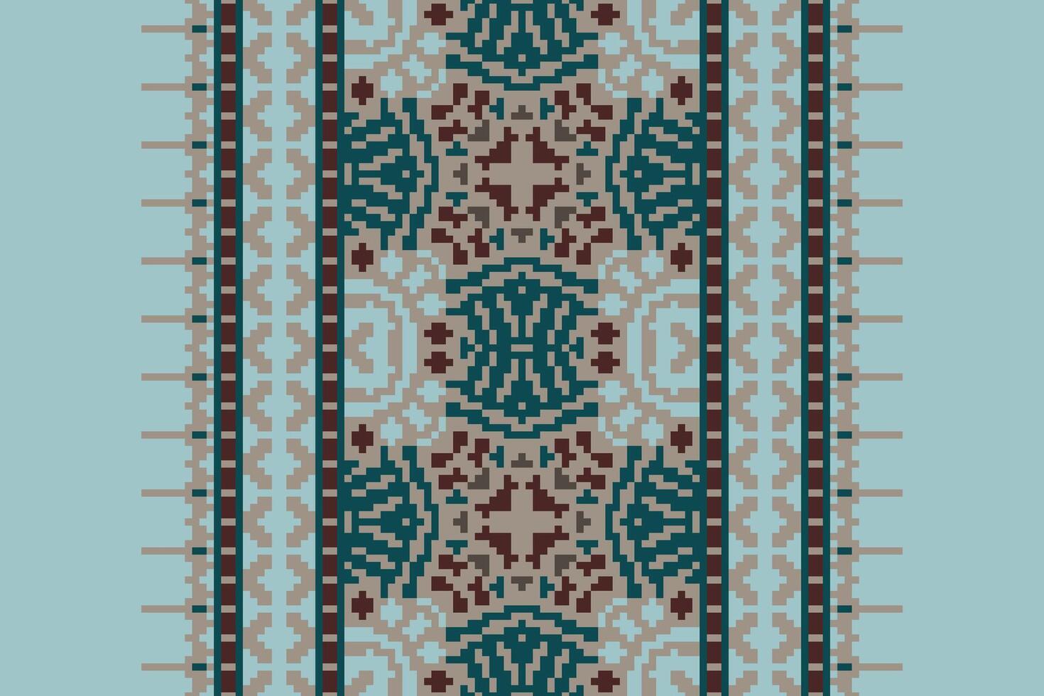 Navajo pattern Seamless Australian aboriginal pattern Motif embroidery, Pixel Ikat embroidery Design for Print indonesian batik motif embroidery native american kurta mughal design vector