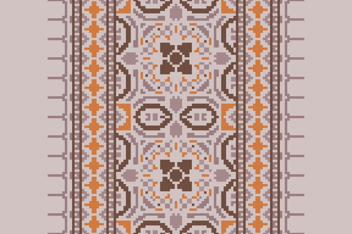 Navajo pattern Seamless Australian aboriginal pattern Motif embroidery, Pixel Ikat embroidery Design for Print figure tribal ink on cloth patola sari vector