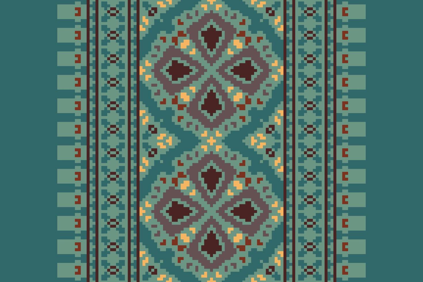 Navajo pattern Seamless Scandinavian pattern Motif embroidery, Pixel Ikat embroidery Design for Print 60s paisley tie dye damascus ornament rugs hipster kurta pajama vector