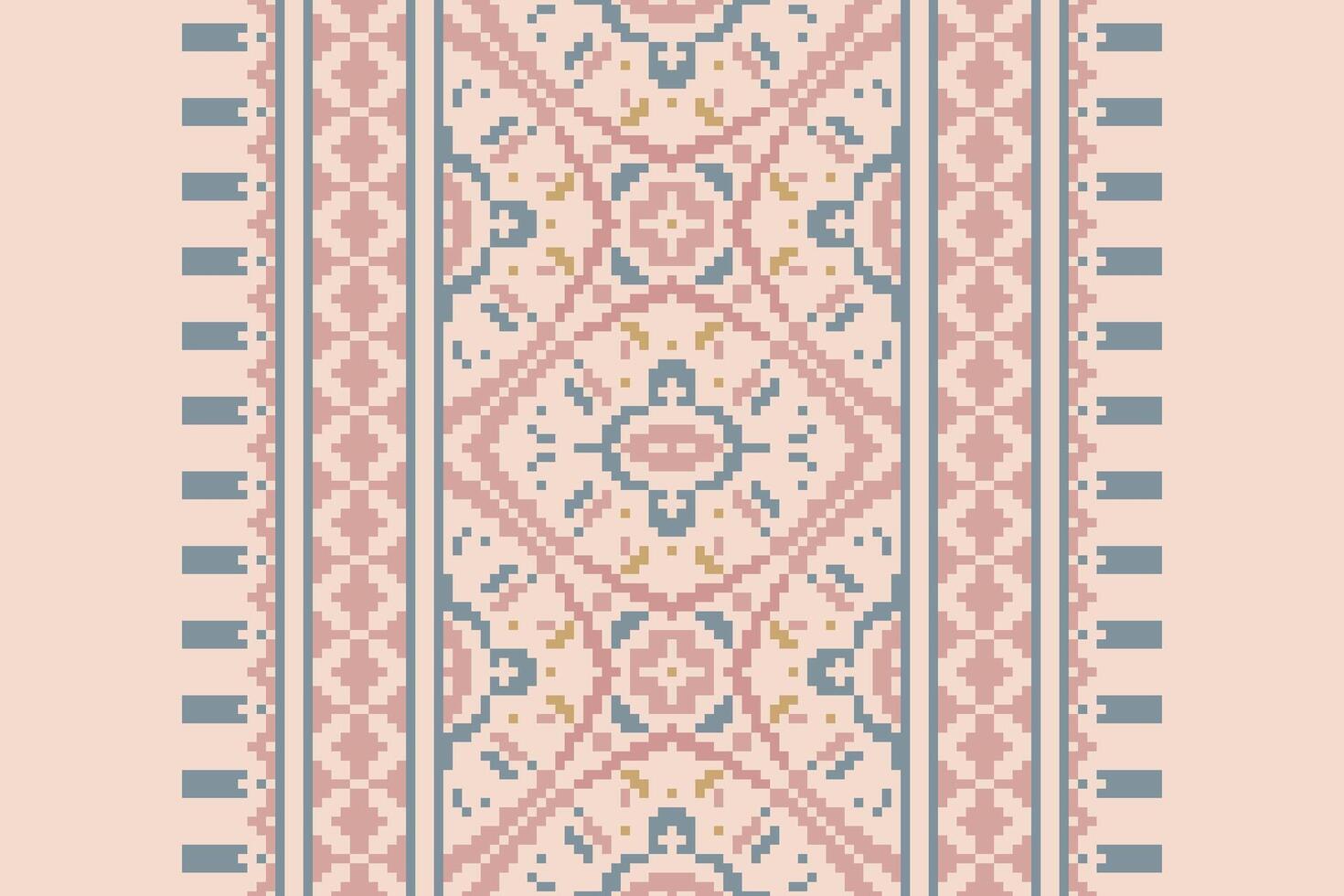 Patchwork pattern Seamless Native American, Motif embroidery, Pixel Ikat embroidery Design for Print lace pattern turkish ceramic ancient egypt art jacquard pattern vector