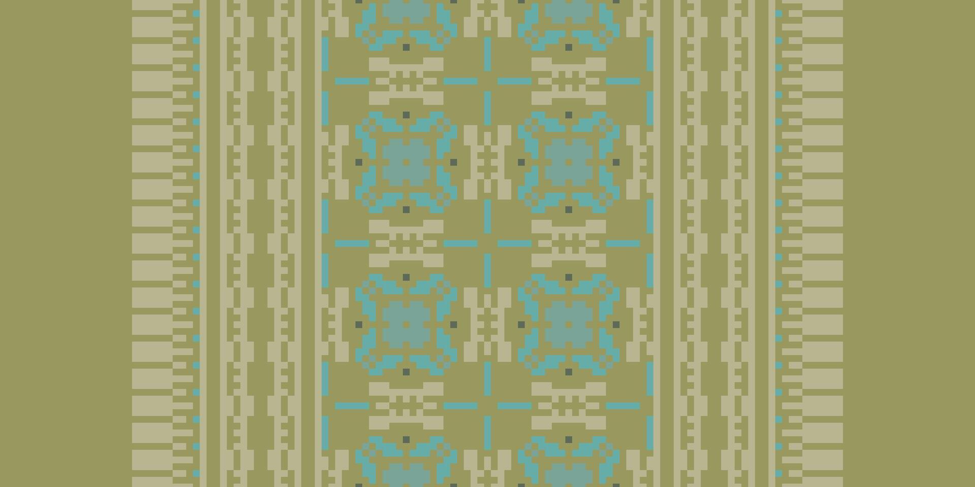 Navajo pattern Seamless Bandana print silk Motif embroidery, Pixel Ikat embroidery Design for Print lace pattern turkish ceramic ancient egypt art jacquard pattern vector