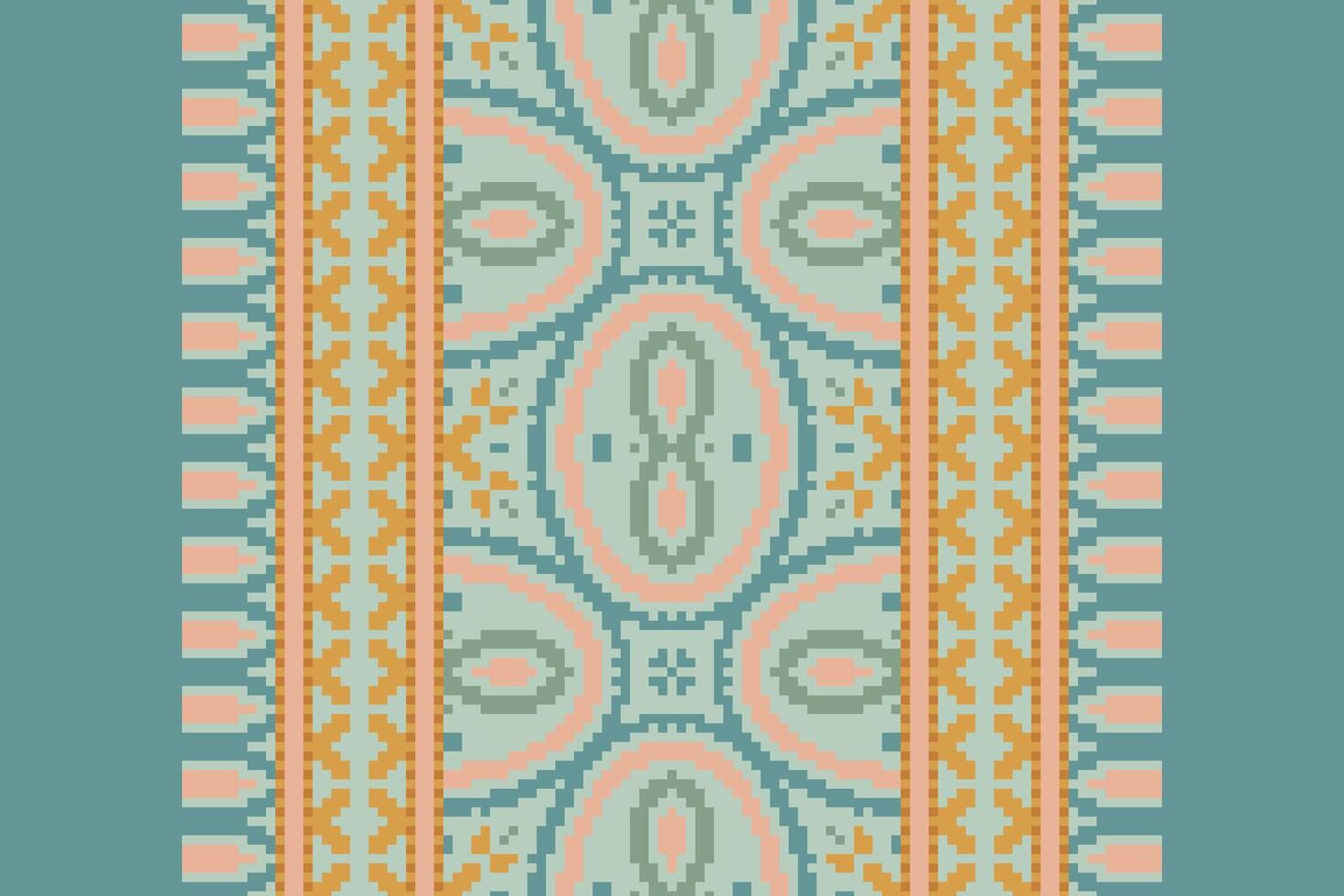 Patchwork pattern Seamless Native American, Motif embroidery, Pixel Ikat embroidery Design for Print kurta pattern mughal motifs tapestry pattern floral repeat vector