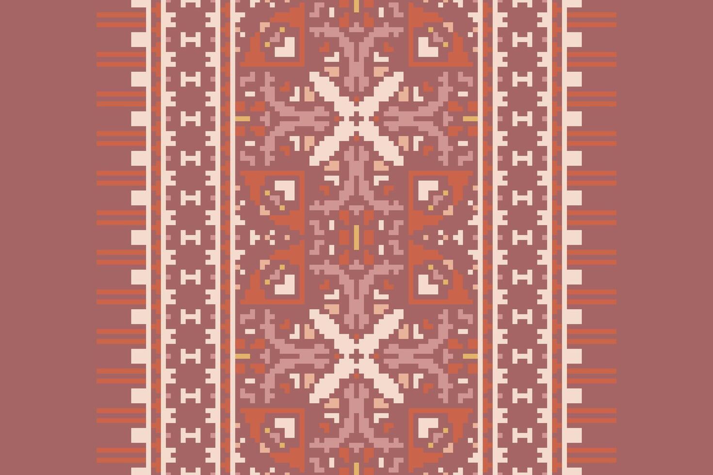 Patchwork pattern Seamless Bandana print silk Motif embroidery, Pixel Ikat embroidery Design for Print pattern vintage flower folk navajo patchwork pattern vector
