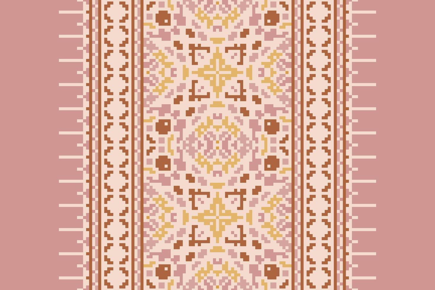 Patchwork pattern Seamless Bandana print silk Motif embroidery, Pixel Ikat embroidery Design for Print kurta pattern mughal motifs tapestry pattern floral repeat vector
