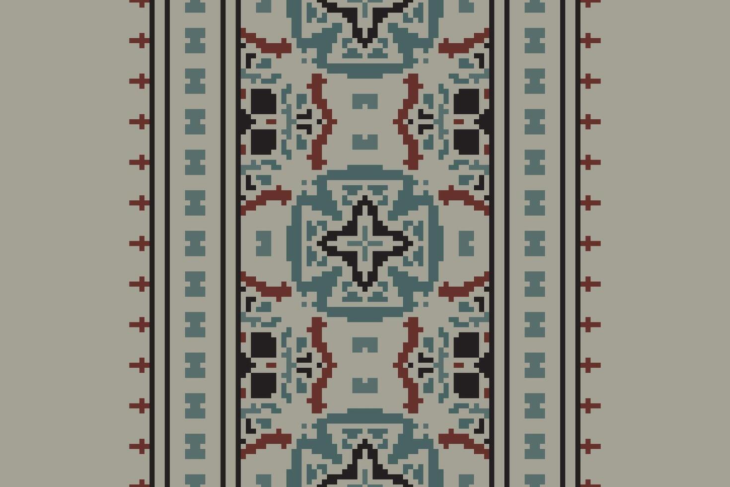 Patchwork pattern Seamless Australian aboriginal pattern Motif embroidery, Pixel Ikat embroidery Design for Print vyshyvanka placemat quilt sarong sarong beach kurtis Indian motifs vector