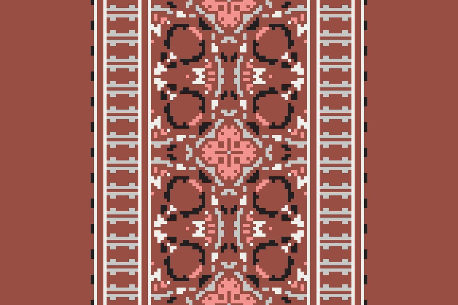 Patchwork pattern Seamless Australian aboriginal pattern Motif embroidery, Pixel Ikat embroidery Design for Print tapestry floral kimono repeat pattern lacing spanish motif vector