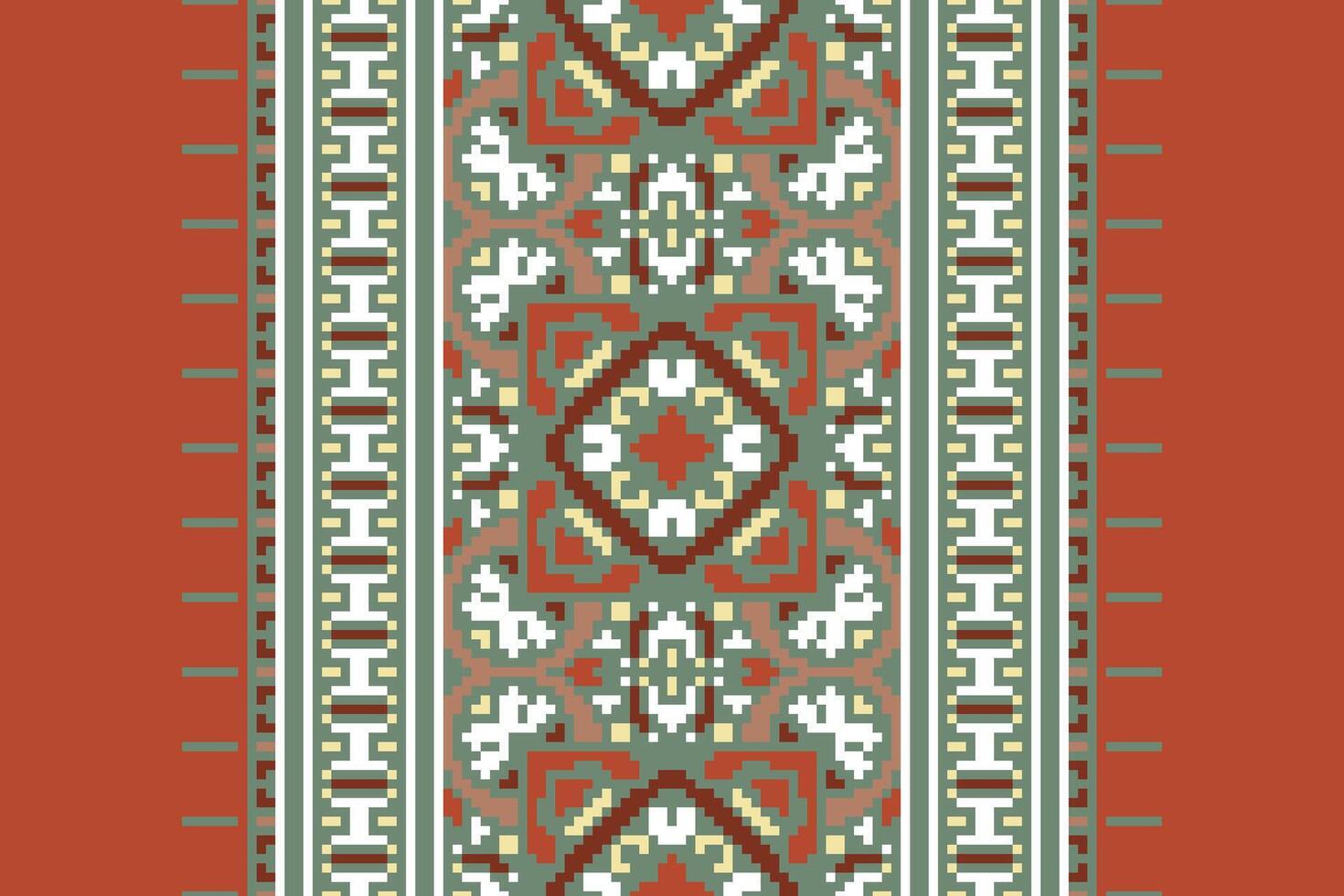 Patchwork pattern Seamless Mughal architecture Motif embroidery, Pixel Ikat embroidery Design for Print 60s paisley tie dye damascus ornament rugs hipster kurta pajama vector