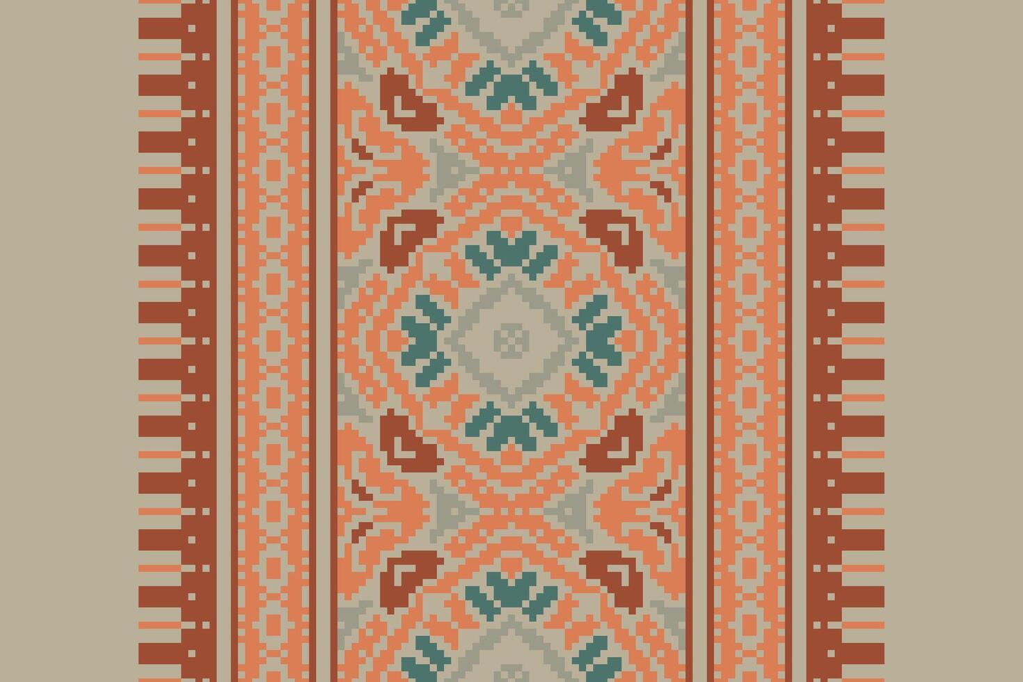 Tie dye Pattern Seamless Native American, Motif embroidery, Pixel Ikat embroidery Design for Print border embroidery ancient egypt vector