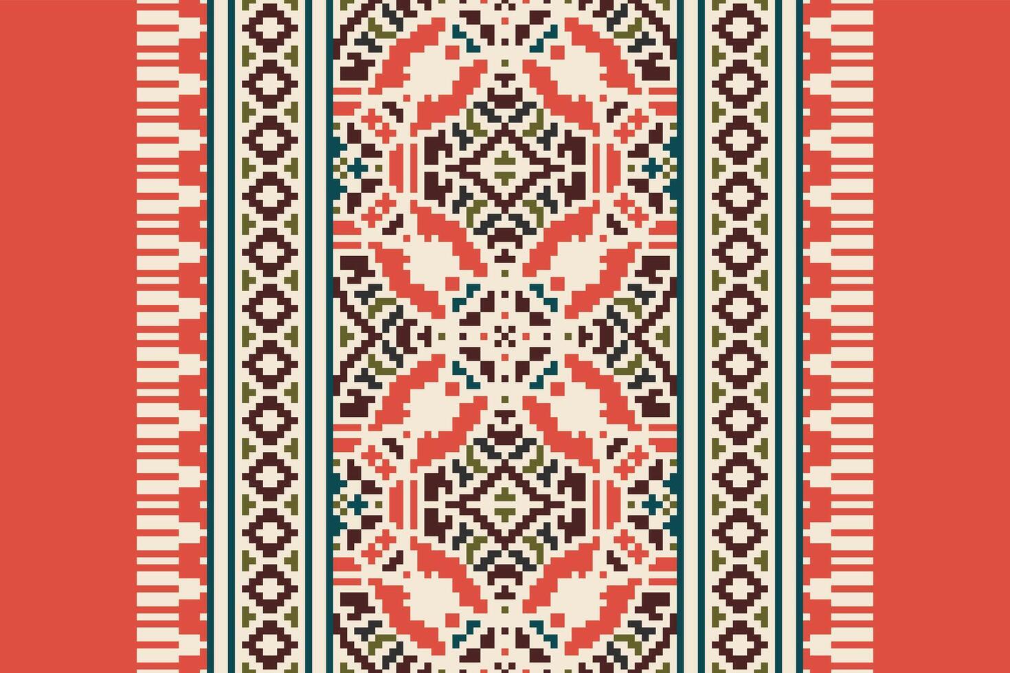Tie dye Pattern Seamless Bandana print silk Motif embroidery, Pixel Ikat embroidery Design for Print scarf hijab pattern kerchief Pixel Ikat Silk kurti model mughal patterns vector