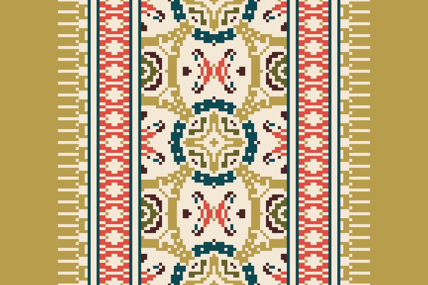 Tie dye Pattern Seamless Native American, Motif embroidery, Pixel Ikat embroidery Design for Print scandinavian pattern saree ethnic nativity gypsy pattern vector