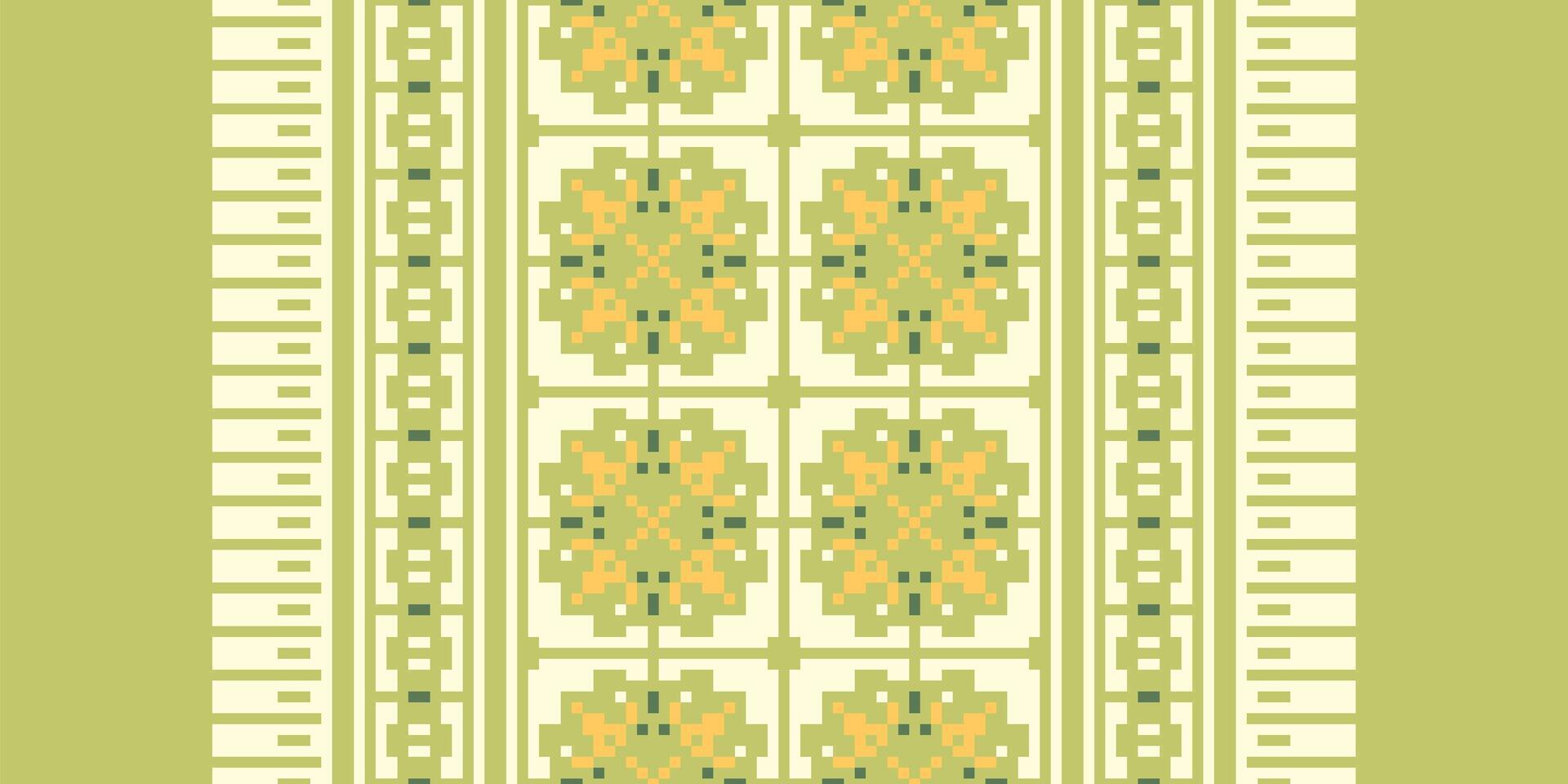 Navajo pattern Seamless Australian aboriginal pattern Motif embroidery, Pixel Ikat embroidery Design for Print Texture fabric saree sari carpet. kurta patola saree vector