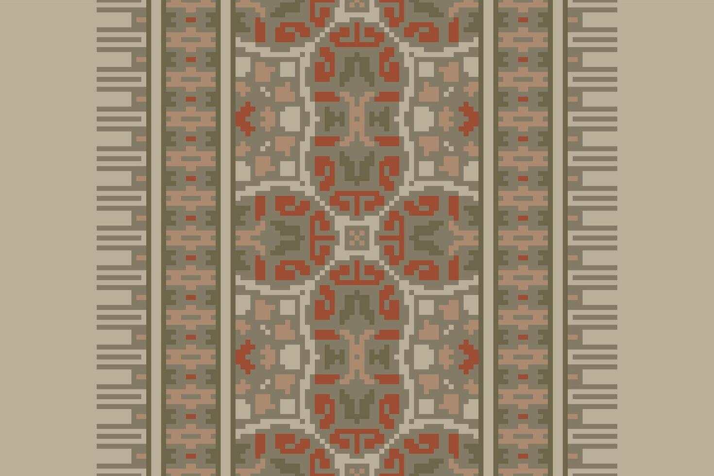 Tie dye Pattern Seamless Native American, Motif embroidery, Pixel Ikat embroidery Design for Print tapestry floral kimono repeat pattern lacing spanish motif vector