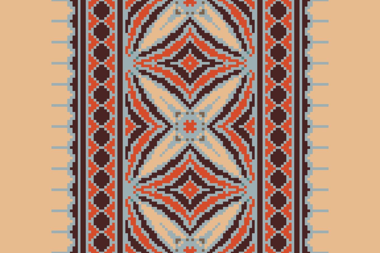 Tie dye Pattern Seamless Bandana print silk Motif embroidery, Pixel Ikat embroidery Design for Print jacquard slavic pattern folklore pattern kente arabesque vector