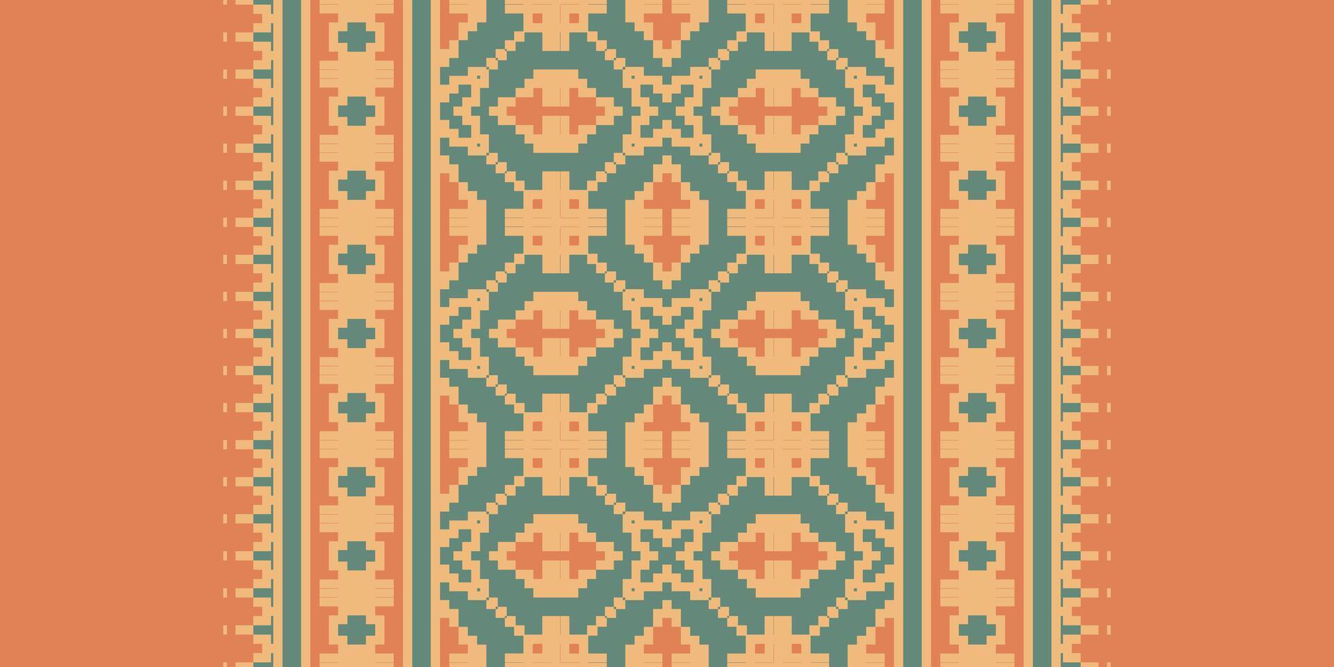 Navajo pattern Seamless Australian aboriginal pattern Motif embroidery, Pixel Ikat embroidery Design for Print scarf hijab pattern kerchief Pixel Ikat Silk kurti model mughal patterns vector