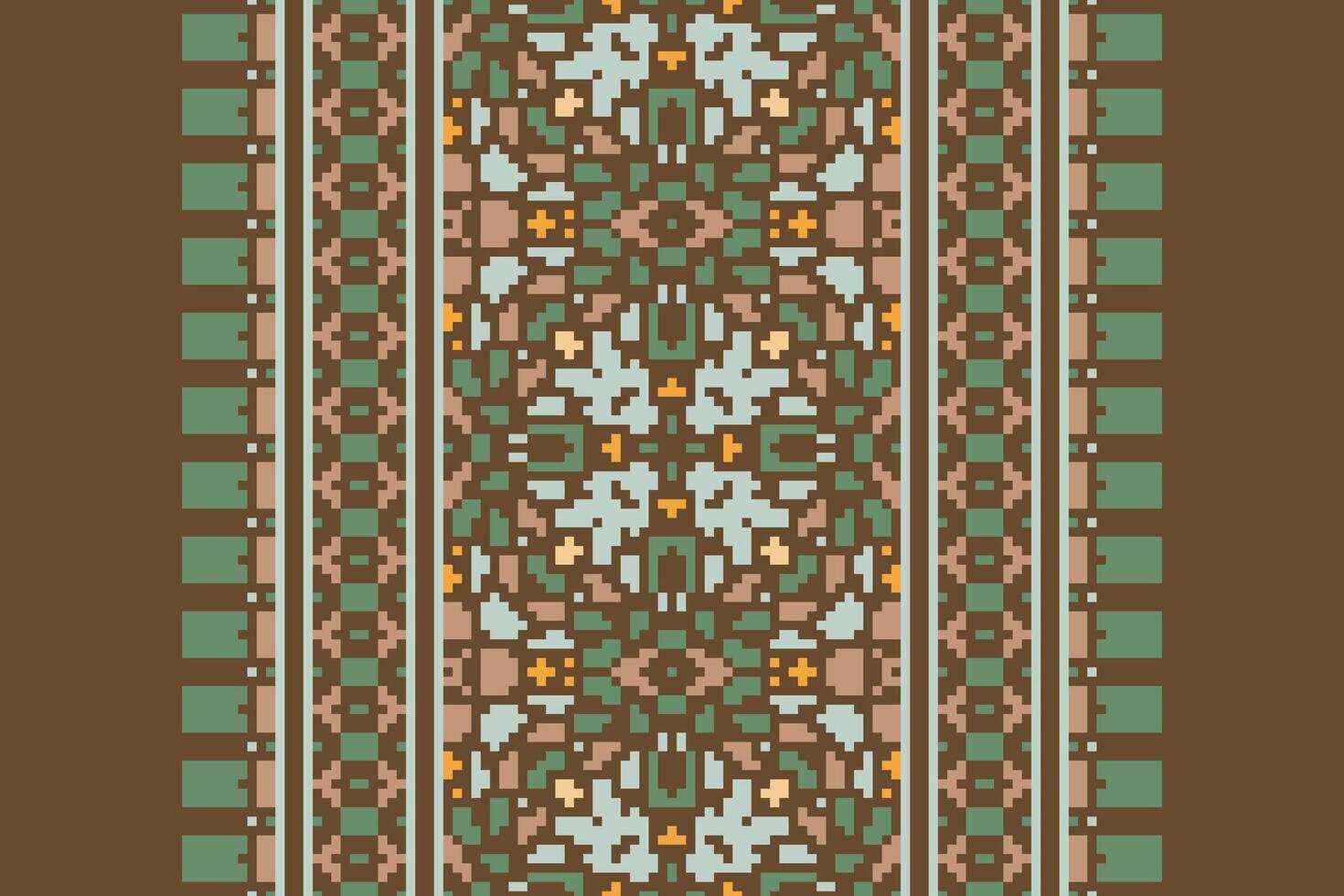Tie dye Pattern Seamless Australian aboriginal pattern Motif embroidery, Pixel Ikat embroidery Design for Print figure tribal ink on cloth patola sari vector