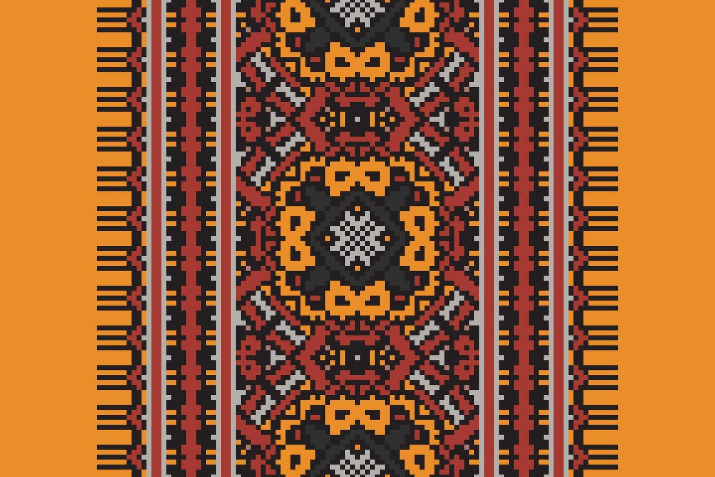 Tie dye Pattern Seamless Mughal architecture Motif embroidery, Pixel Ikat embroidery Design for Print scarf hijab pattern kerchief Pixel Ikat Silk kurti model mughal patterns vector
