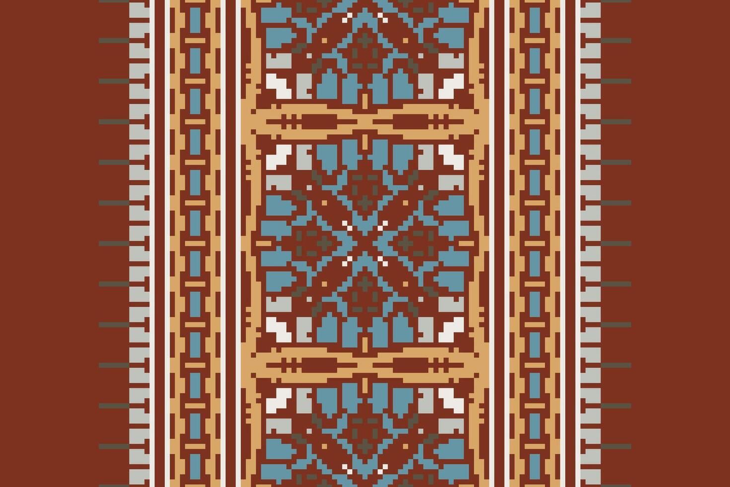 Tie dye Pattern Seamless Scandinavian pattern Motif embroidery, Pixel Ikat embroidery Design for Print pattern vintage flower folk navajo patchwork pattern vector