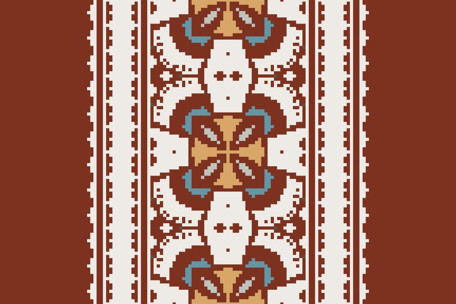 Tie dye Pattern Seamless Scandinavian pattern Motif embroidery, Pixel Ikat embroidery Design for Print jacquard slavic pattern folklore pattern kente arabesque vector