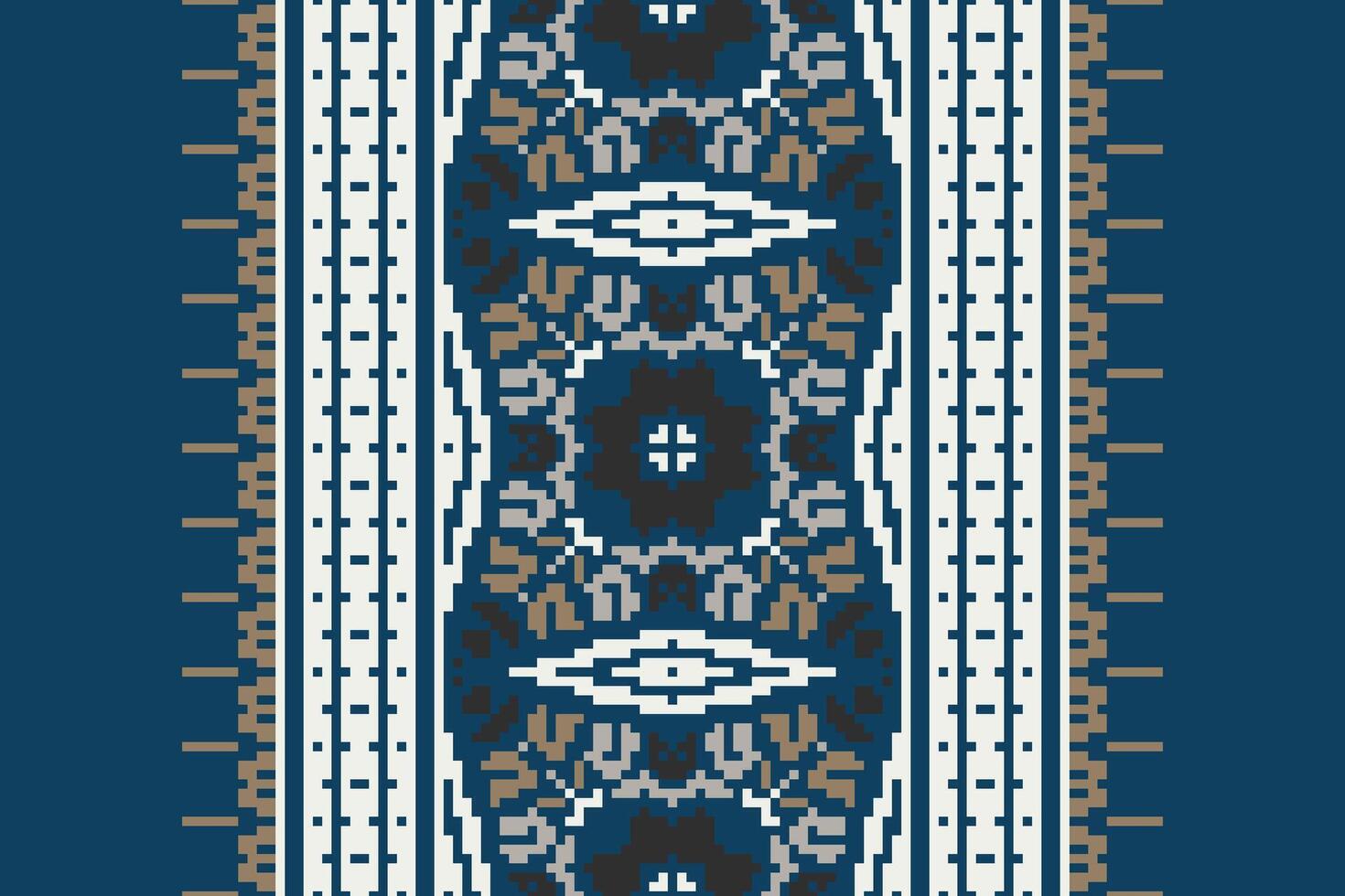 Baroque pattern Seamless Australian aboriginal pattern Motif embroidery, Pixel Ikat embroidery Design for Print egyptian pattern tibetan mandala bandanna vector