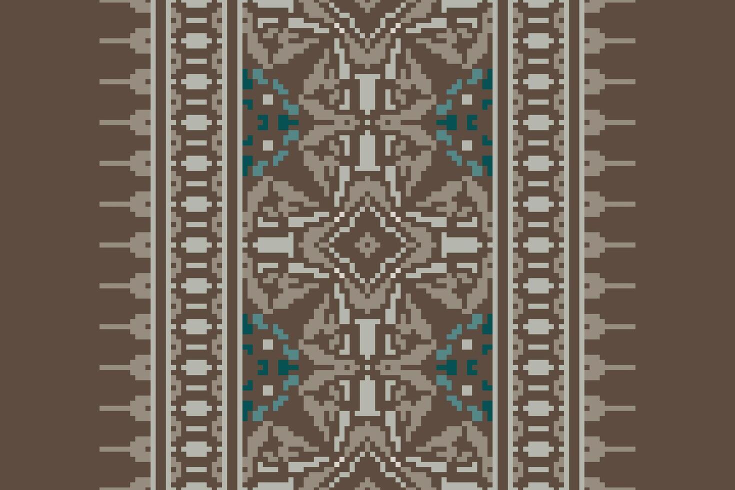 Baroque pattern Seamless Scandinavian pattern Motif embroidery, Pixel Ikat embroidery Design for Print indonesian batik motif embroidery native american kurta mughal design vector