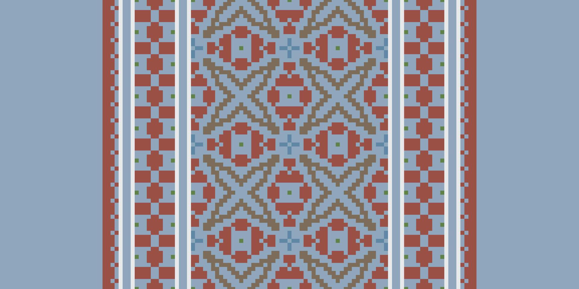 Navajo pattern Seamless Australian aboriginal pattern Motif embroidery, Pixel Ikat embroidery Design for Print border embroidery ancient egypt vector