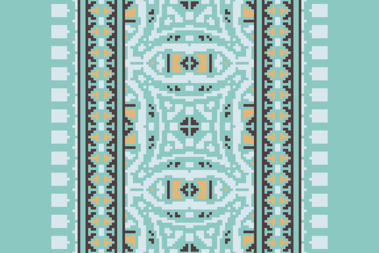Baroque pattern Seamless Scandinavian pattern Motif embroidery, Pixel Ikat embroidery Design for Print scandinavian pattern saree ethnic nativity gypsy pattern vector