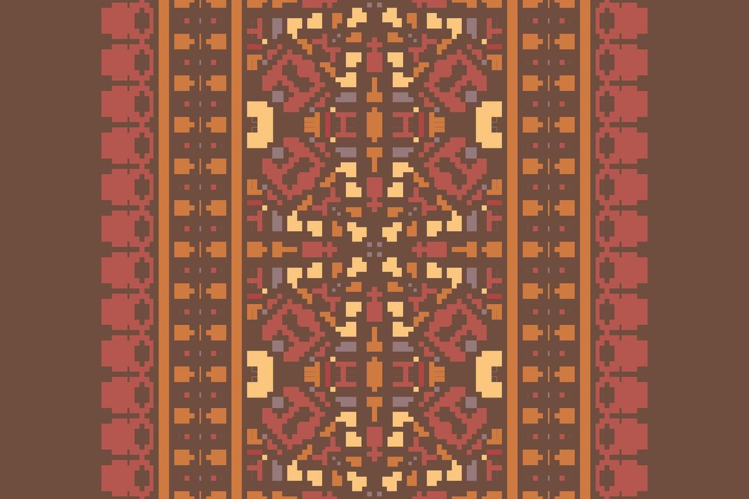 Dupatta pattern Seamless Australian aboriginal pattern Motif embroidery, Pixel Ikat embroidery Design for Print border embroidery ancient egypt vector