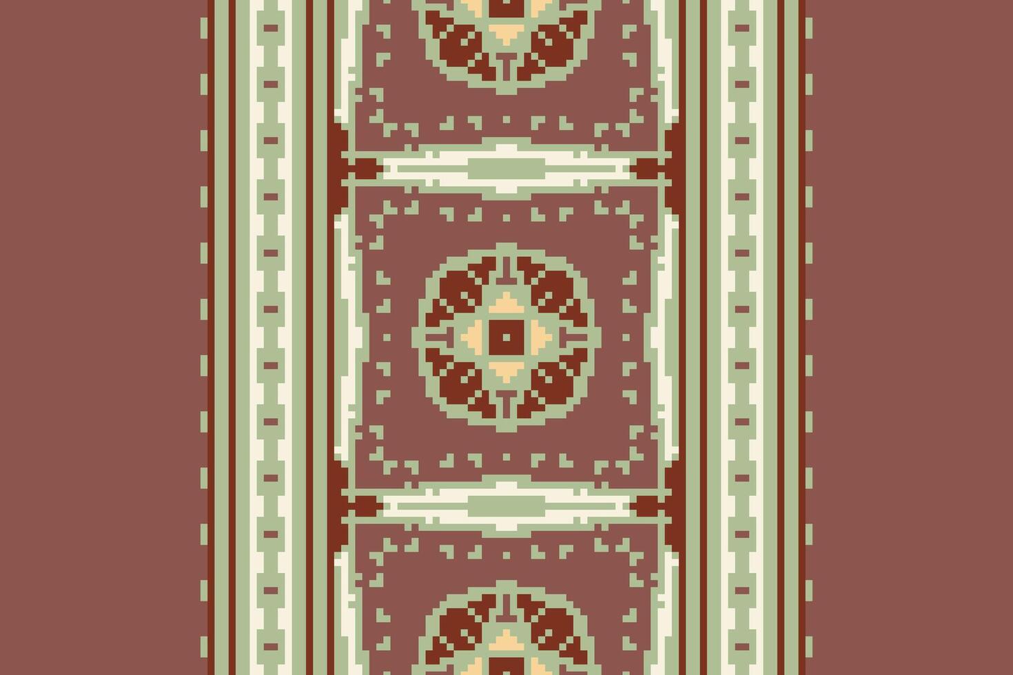 Dupatta pattern Seamless Scandinavian pattern Motif embroidery, Pixel Ikat embroidery Design for Print indonesian batik motif embroidery native american kurta mughal design vector