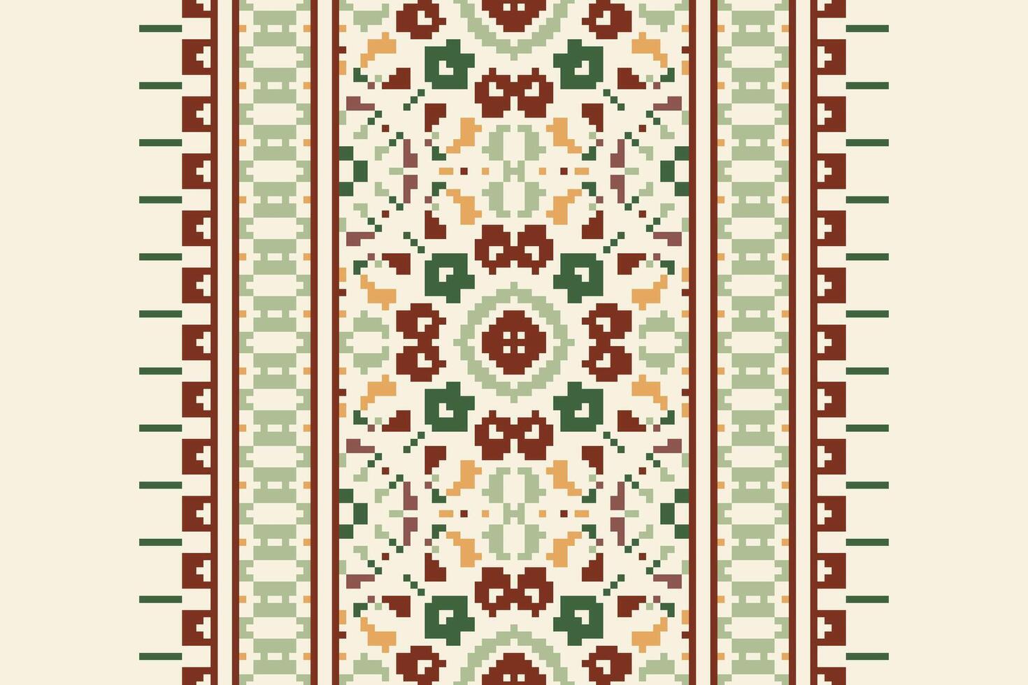 Ancient patterns Seamless Native American, Motif embroidery, Pixel Ikat embroidery Design for Print 60s paisley tie dye damascus ornament rugs hipster kurta pajama vector
