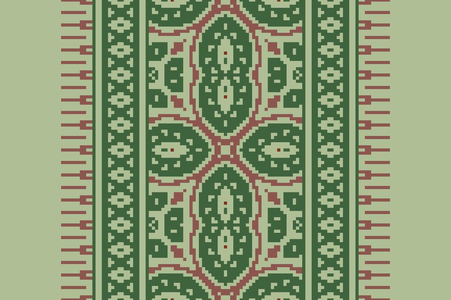 Ancient patterns Seamless Native American, Motif embroidery, Pixel Ikat embroidery Design for Print endless arabesque cloth dupatta shawl bandana print silk kurta men vector