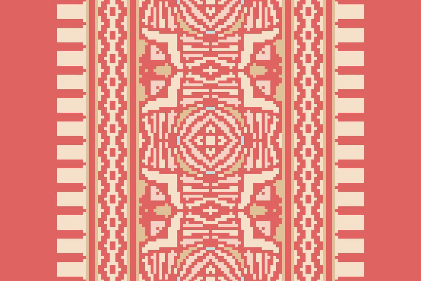 Ancient patterns Seamless Native American, Motif embroidery, Pixel Ikat embroidery Design for Print indigenous art aboriginal art pattern floral kurti mughal border vector