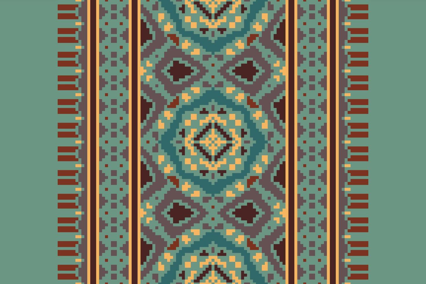 Ancient patterns Seamless Australian aboriginal pattern Motif embroidery, Pixel Ikat embroidery Design for Print egyptian pattern tibetan mandala bandanna vector