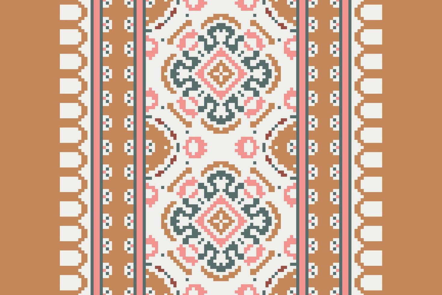 Bukhara pattern Seamless Bandana print silk Motif embroidery, Pixel Ikat embroidery Design for Print scarf hijab pattern kerchief Pixel Ikat Silk kurti model mughal patterns vector