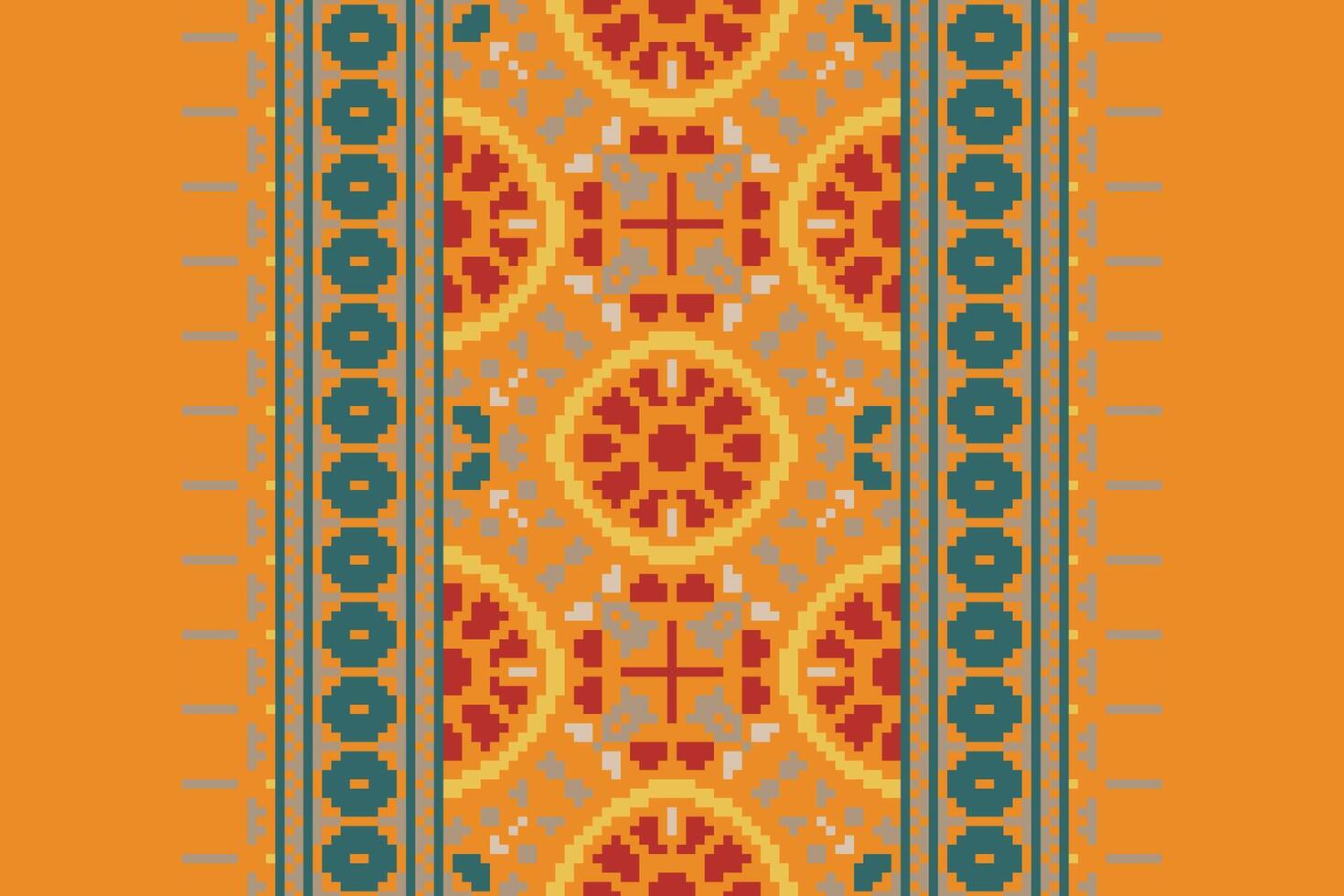Bukhara pattern Seamless Native American, Motif embroidery, Pixel Ikat embroidery Design for Print scandinavian pattern saree ethnic nativity gypsy pattern vector