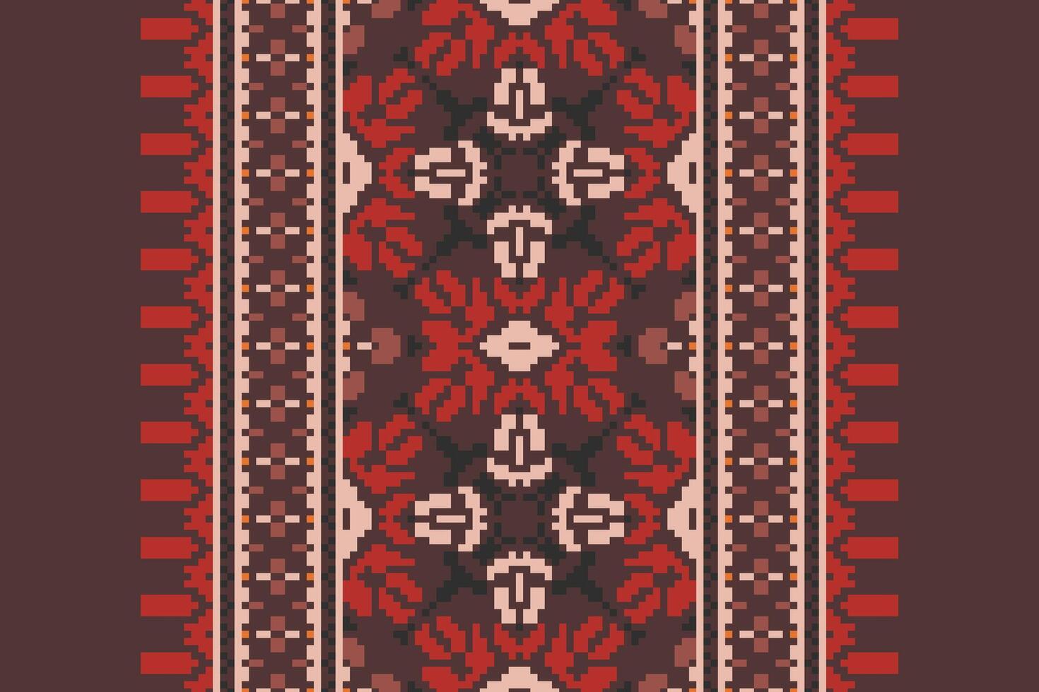 Bukhara pattern Seamless Bandana print silk Motif embroidery, Pixel Ikat embroidery Design for Print lace pattern seamless pattern vintage shibori jacquard seamless vector