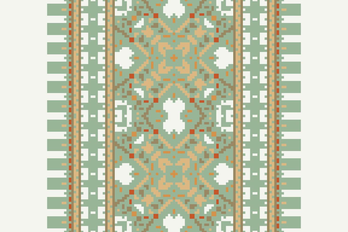 Bukhara pattern Seamless Australian aboriginal pattern Motif embroidery, Pixel Ikat embroidery Design for Print scandinavian pattern saree ethnic nativity gypsy pattern vector